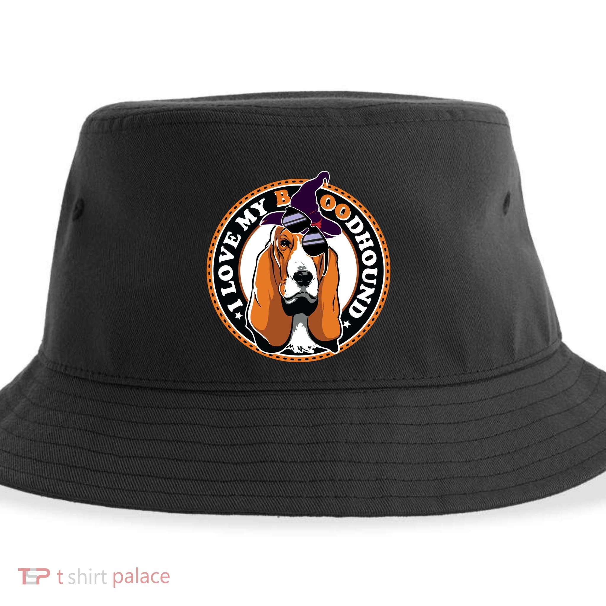 Funny Boo Puns Bloodhound Dog Lover Sustainable Bucket Hat