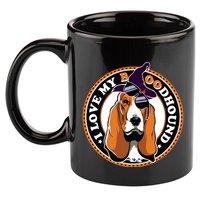 Funny Boo Puns Bloodhound Dog Lover 11oz C Handle Ceramic Mug