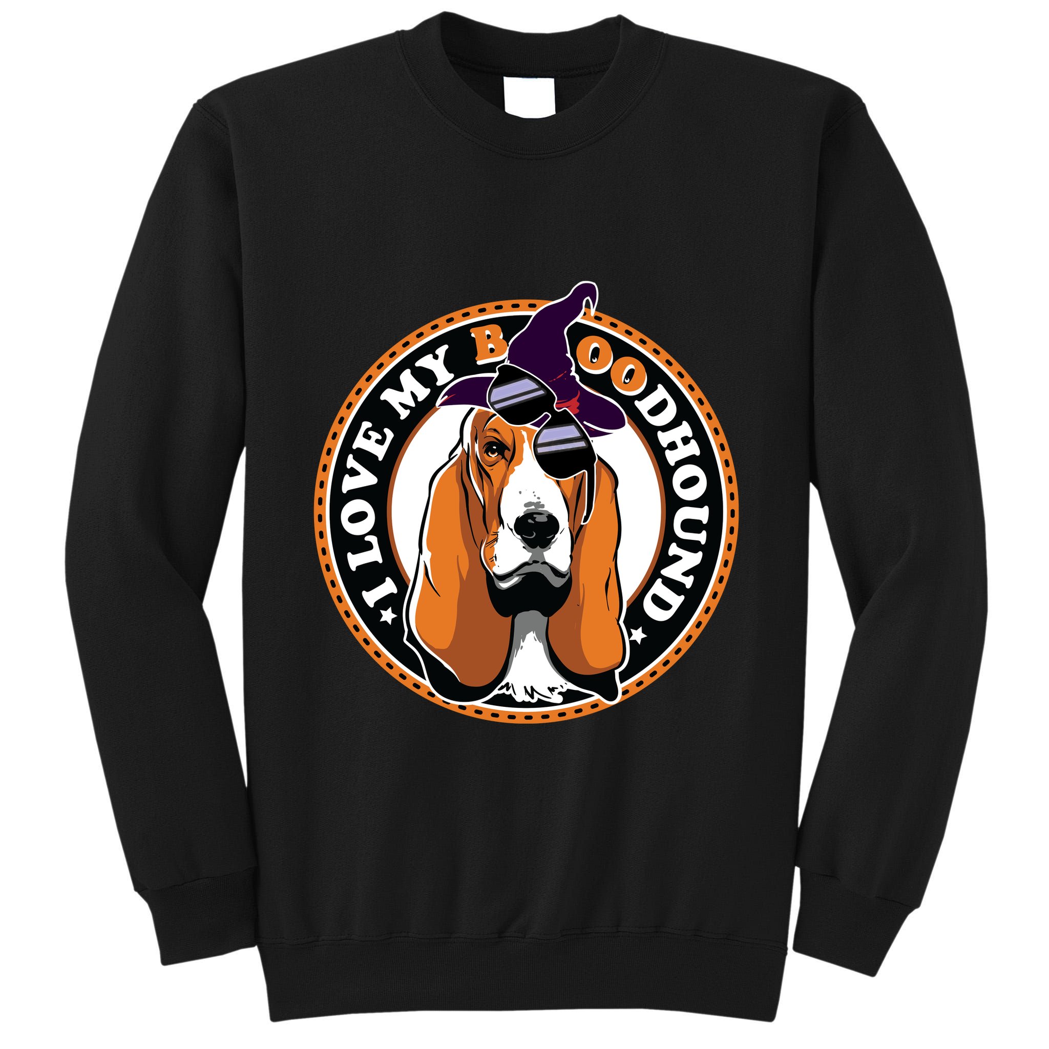 Funny Boo Puns Bloodhound Dog Lover Tall Sweatshirt