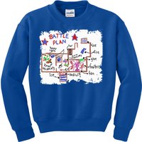 Funny Battle Plan Christmas Home Hand Dawn Alone Xmas Kids Sweatshirt