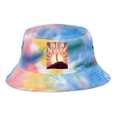 Funny BBQ Pork Pun Bacon Of Hope Pork Grillparty Barbecue Tie Dye Newport Bucket Hat