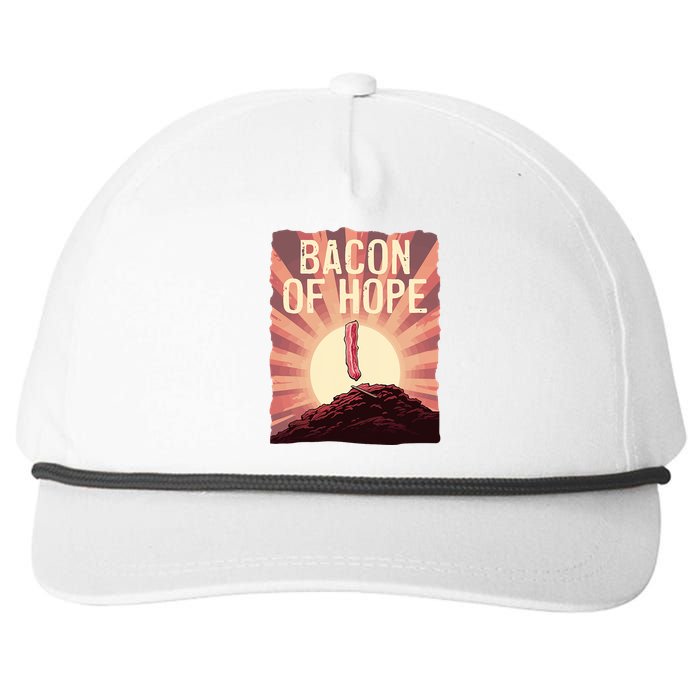 Funny BBQ Pork Pun Bacon Of Hope Pork Grillparty Barbecue Snapback Five-Panel Rope Hat