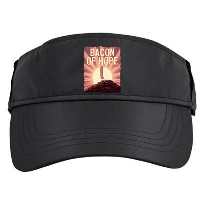 Funny BBQ Pork Pun Bacon Of Hope Pork Grillparty Barbecue Adult Drive Performance Visor