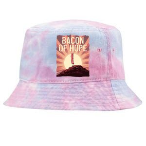 Funny BBQ Pork Pun Bacon Of Hope Pork Grillparty Barbecue Tie-Dyed Bucket Hat