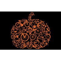 Funny Bicycle Pumpkin Costumes Fall Cycling Lovers Bumper Sticker