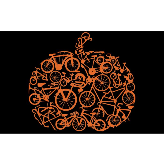 Funny Bicycle Pumpkin Costumes Fall Cycling Lovers Bumper Sticker