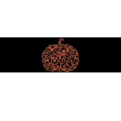 Funny Bicycle Pumpkin Costumes Fall Cycling Lovers Bumper Sticker