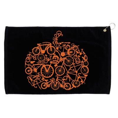 Funny Bicycle Pumpkin Costumes Fall Cycling Lovers Grommeted Golf Towel