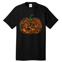 Funny Bicycle Pumpkin Costumes Fall Cycling Lovers Tall T-Shirt