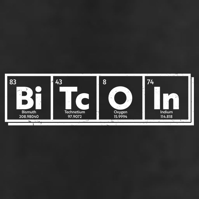 Funny Bitcoin Periodic Table Of Elements 25L Jumbo Tote