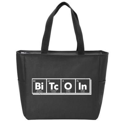 Funny Bitcoin Periodic Table Of Elements Zip Tote Bag