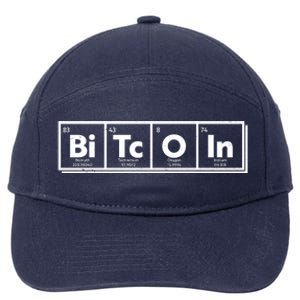 Funny Bitcoin Periodic Table Of Elements 7-Panel Snapback Hat