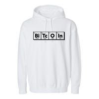 Funny Bitcoin Periodic Table Of Elements Garment-Dyed Fleece Hoodie