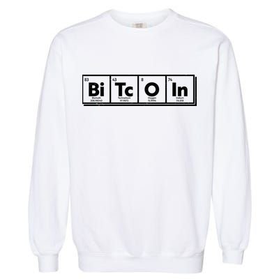 Funny Bitcoin Periodic Table Of Elements Garment-Dyed Sweatshirt