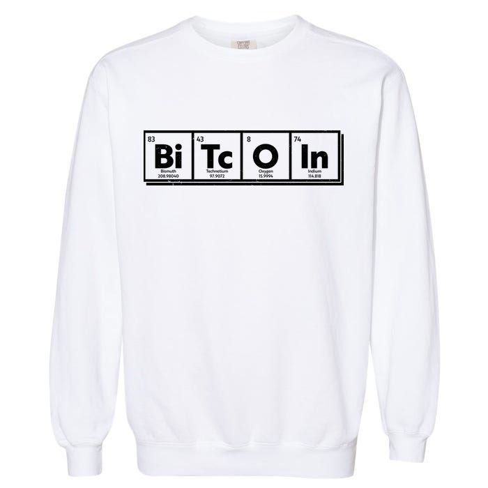 Funny Bitcoin Periodic Table Of Elements Garment-Dyed Sweatshirt