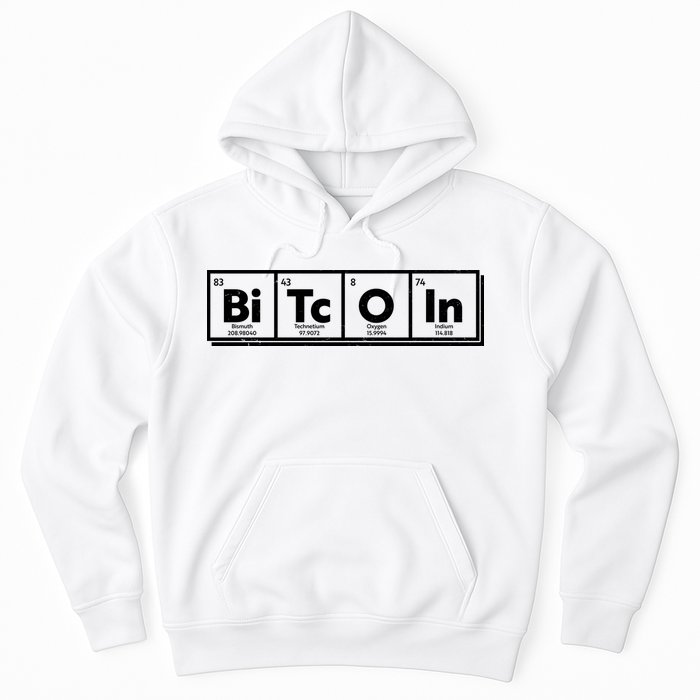 Funny Bitcoin Periodic Table Of Elements Hoodie