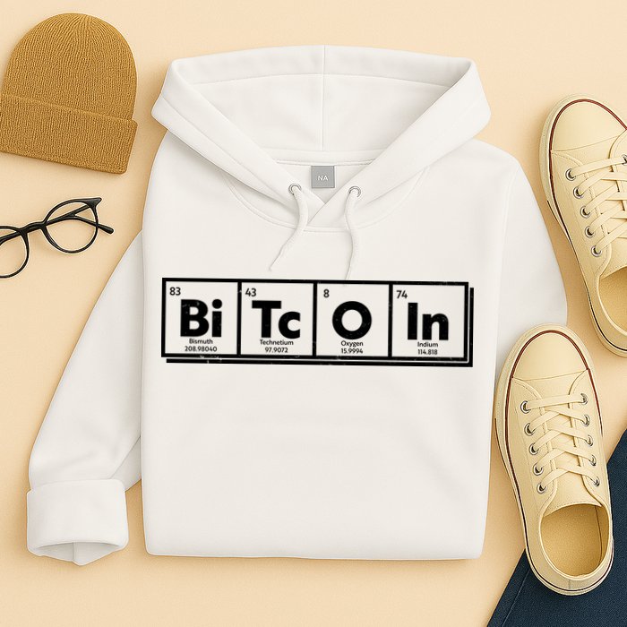 Funny Bitcoin Periodic Table Of Elements Hoodie
