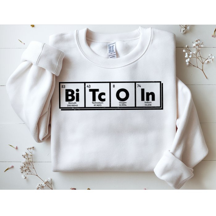 Funny Bitcoin Periodic Table Of Elements Sweatshirt