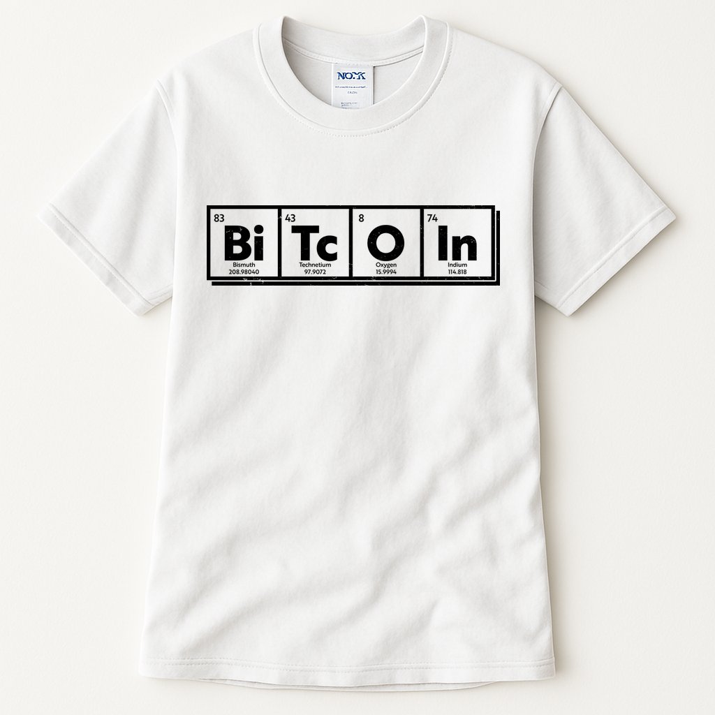 Funny Bitcoin Periodic Table Of Elements Tall T-Shirt