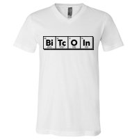 Funny Bitcoin Periodic Table Of Elements V-Neck T-Shirt