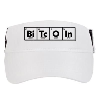 Funny Bitcoin Periodic Table Of Elements Adult Drive Performance Visor