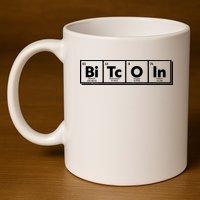 Funny Bitcoin Periodic Table Of Elements 11oz C Handle Ceramic Mug