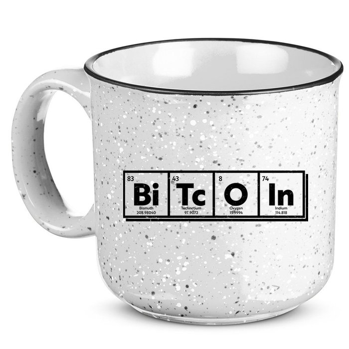 Funny Bitcoin Periodic Table Of Elements 15oz Campfire Ceramic Mug