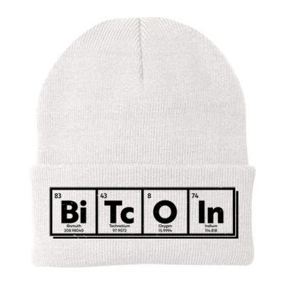 Funny Bitcoin Periodic Table Of Elements Knit Cap Winter Beanie