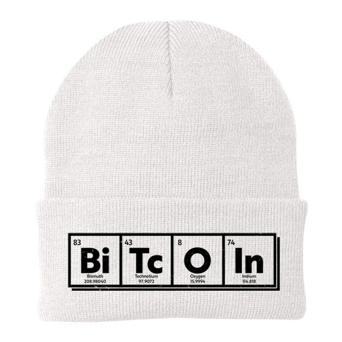 Funny Bitcoin Periodic Table Of Elements Knit Cap Winter Beanie