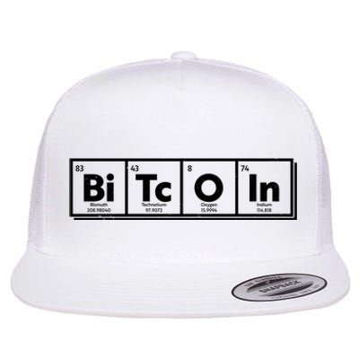 Funny Bitcoin Periodic Table Of Elements Flat Bill Trucker Hat