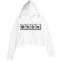 Funny Bitcoin Periodic Table Of Elements Crop Fleece Hoodie