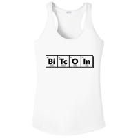 Funny Bitcoin Periodic Table Of Elements Ladies PosiCharge Competitor Racerback Tank