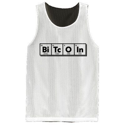 Funny Bitcoin Periodic Table Of Elements Mesh Reversible Basketball Jersey Tank