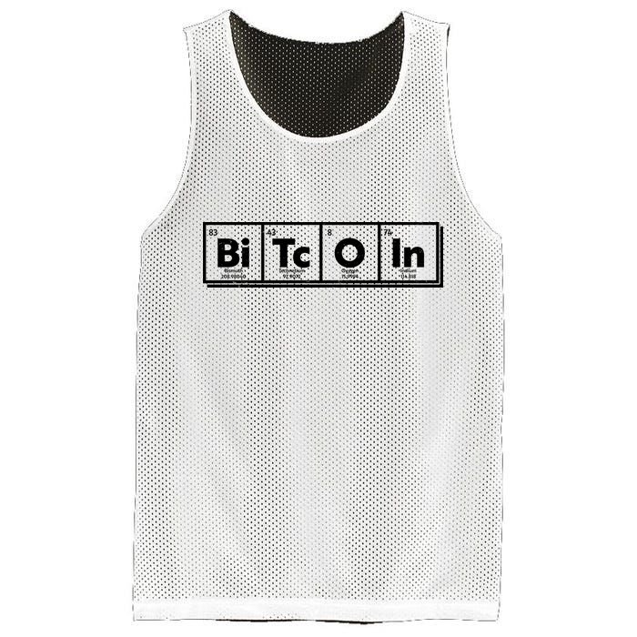 Funny Bitcoin Periodic Table Of Elements Mesh Reversible Basketball Jersey Tank