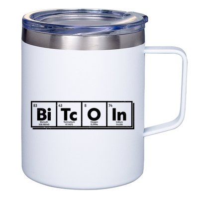 Funny Bitcoin Periodic Table Of Elements 12oz Stainless Steel Coffee Mug