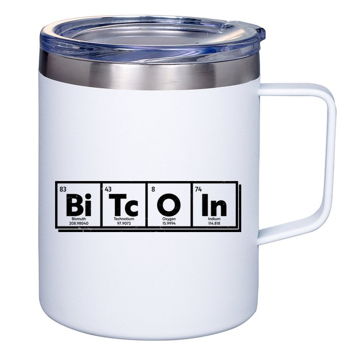 Funny Bitcoin Periodic Table Of Elements 12oz Stainless Steel Coffee Mug