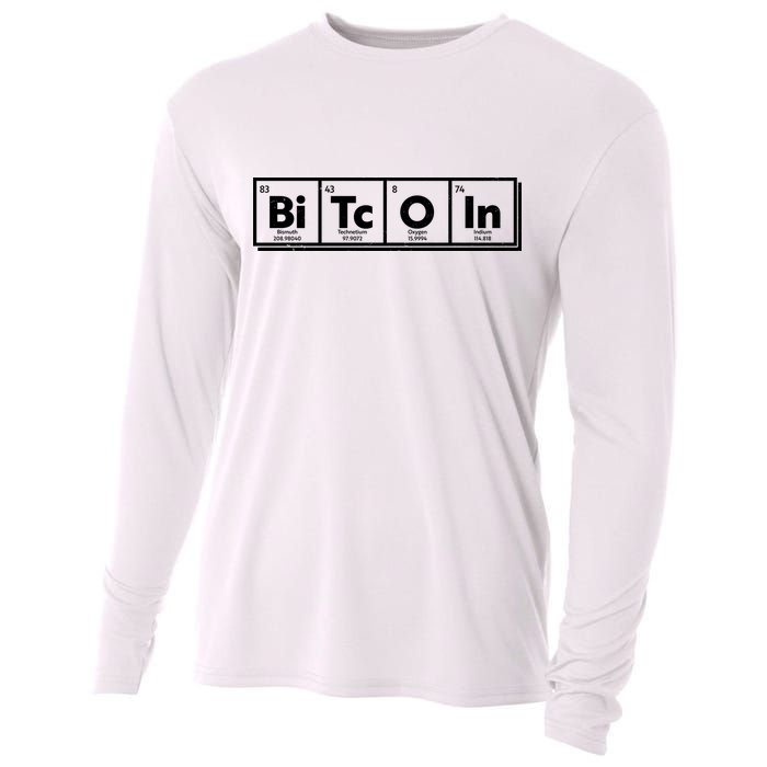 Funny Bitcoin Periodic Table Of Elements Cooling Performance Long Sleeve Crew