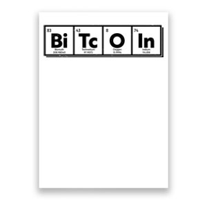 Funny Bitcoin Periodic Table Of Elements Poster