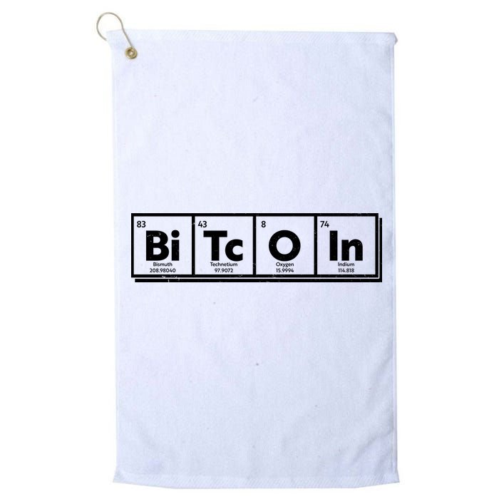 Funny Bitcoin Periodic Table Of Elements Golf Towel