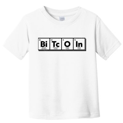 Funny Bitcoin Periodic Table Of Elements Toddler T-Shirt