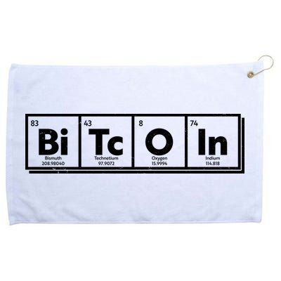 Funny Bitcoin Periodic Table Of Elements Grommeted Golf Towel