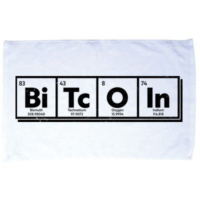 Funny Bitcoin Periodic Table Of Elements Microfiber Hand Towel