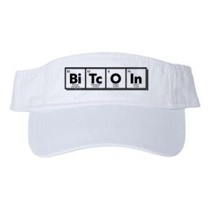 Funny Bitcoin Periodic Table Of Elements Valucap Bio-Washed Visor