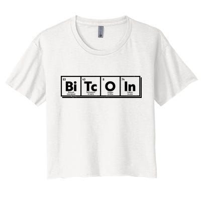 Funny Bitcoin Periodic Table Of Elements Crop Top