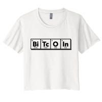 Funny Bitcoin Periodic Table Of Elements Crop Top