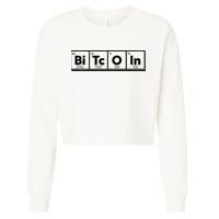 Funny Bitcoin Periodic Table Of Elements Cropped Pullover Crew