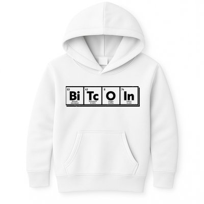 Funny Bitcoin Periodic Table Of Elements Kids Hoodie