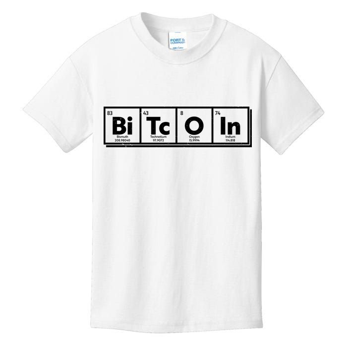Funny Bitcoin Periodic Table Of Elements Kids T-Shirt
