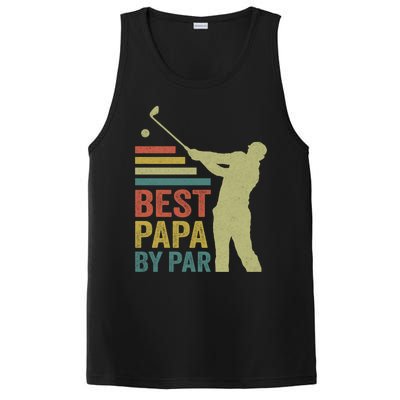 Funny Best Papa By Par FatherS Day Golf Grandpa Funny Gift PosiCharge Competitor Tank