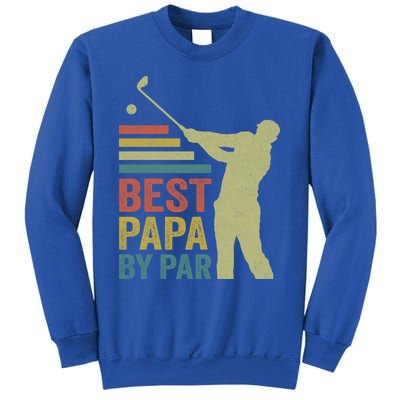 Funny Best Papa By Par FatherS Day Golf Grandpa Funny Gift Sweatshirt